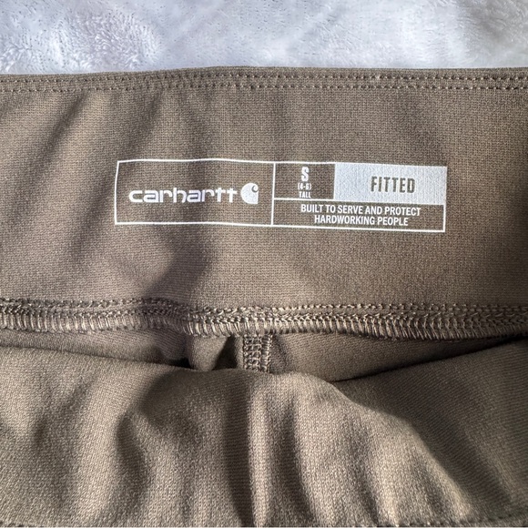 Carhartt Force Fitted Lightweight Utility Leggings - Olive Green - Size SM Tall - Picture 9 of 13